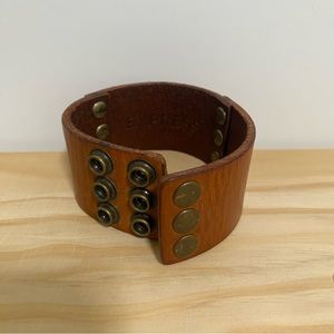 Express Leather Cuff Bracelet
